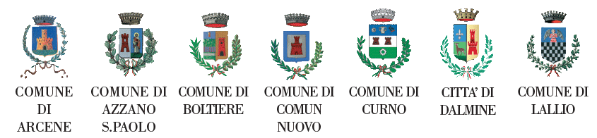 Comuni di Arcene, Azzano San Paolo, Boltiere, Comun Nuovo, Curno, Dalmine, Lallio