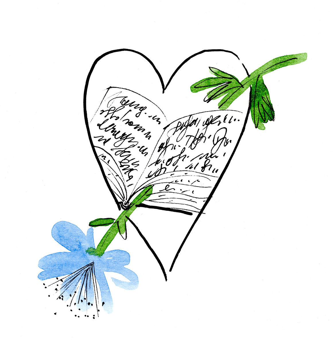 Cuore - illustrazione di Margit Kröss All Rights reserved